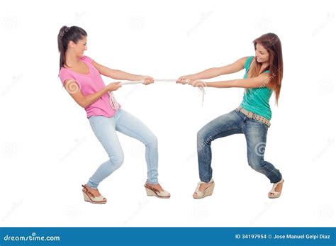 2 girls pulling a rope|Girl Pulling Rope Pictures, Images and Stock Photos